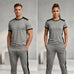 SAFSON Grey Dry-Fit Unisex Tracksuit | Men's & Women's Quick-Dry Gym & Athletic Suit